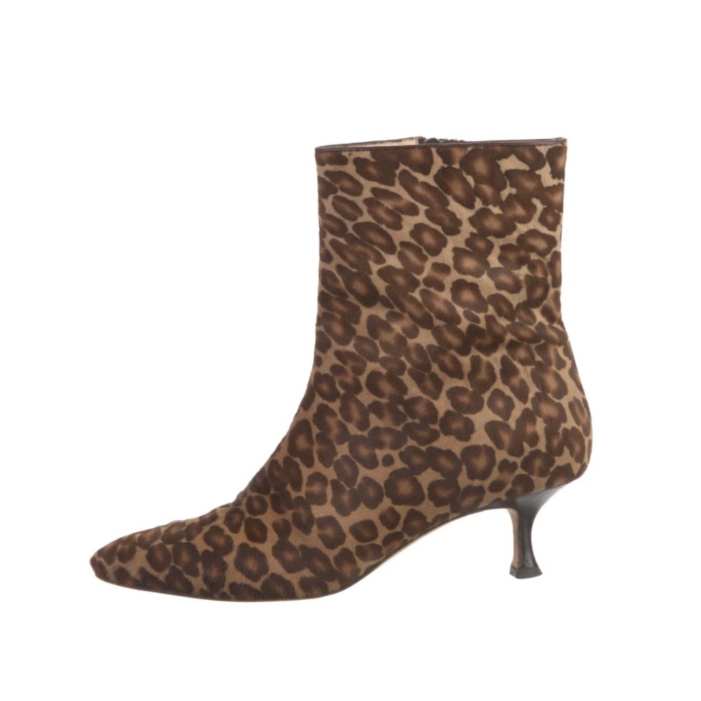 Manolo Blahnik Calf Hair Booties Size 8.5